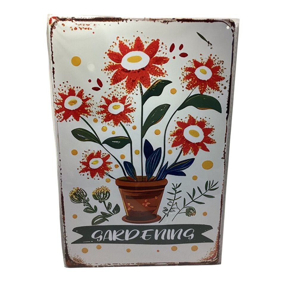 12 X 8 Tin Retro Golden Era Signage  Gardening   New Sealed